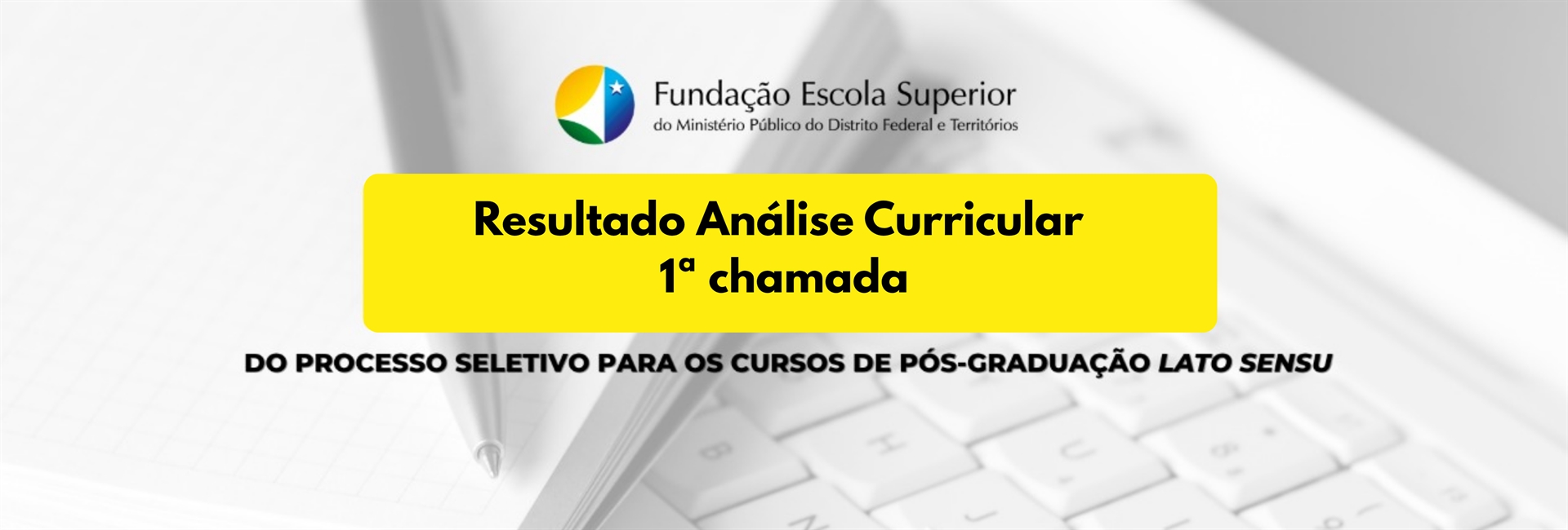 [Resultado da Análise Curricular - 1ª chamada]